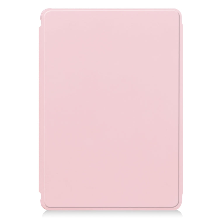 For iPad Air 13 2025 / 2024 Transparent Rotation Smart Leather Tablet Case with Keyboard(Pink) - iPad Air 13 2025 / 2024 Cases by PMC TechLife | Online Shopping South Africa | PMC TechLife | Buy Now Pay Later Mobicred