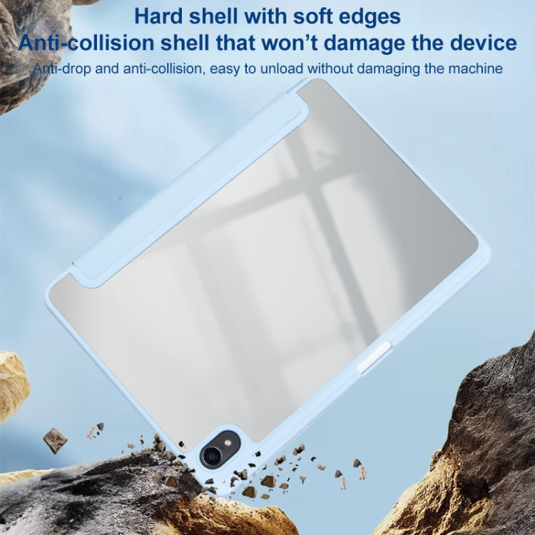 For Huawei MatePad 11 2021 / 2023 Clear Acrylic Deformation Leather Tablet Case(Ice Blue) - free shipping - PMC TechLife - Order now!