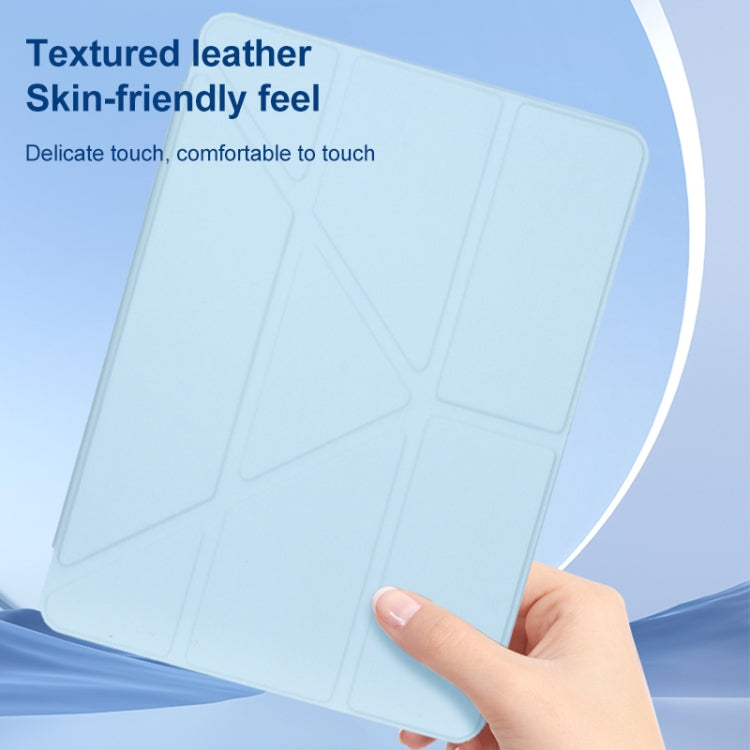 For Huawei MatePad 10.4 Clear Acrylic Deformation Leather Tablet Case(Dark Blue) - Huawei by PMC TechLife | Online Shopping South Africa | PMC TechLife | Buy Now Pay Later Mobicred
