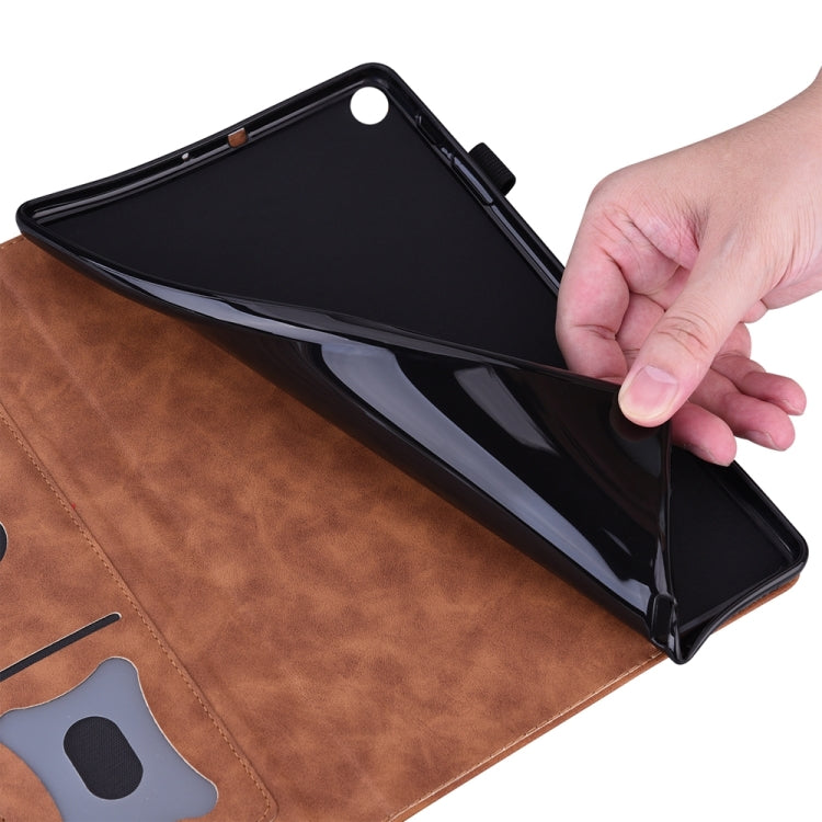 For iPad Pro 13 2024 Splicing Shockproof Leather Tablet Case(Brown) - free shipping - PMC TechLife - Order now!