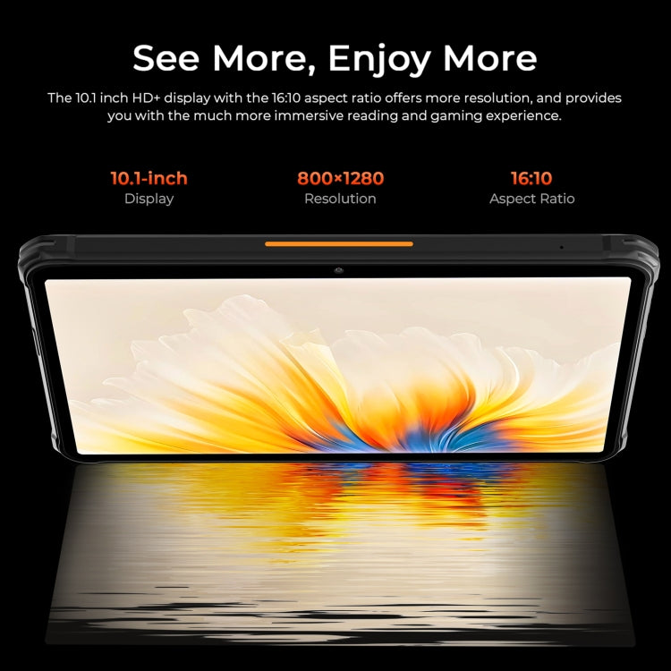 HOTWAV Tab R7 Rugged Tablet, 6GB+256GB, 10.1 inch Android 13 Unisoc Tiger T606 Octa Core 4G Network, Global Version with Google Play(Black Orange) - Other by HOTWAV | Online Shopping South Africa | PMC Jewellery | Buy Now Pay Later Mobicred