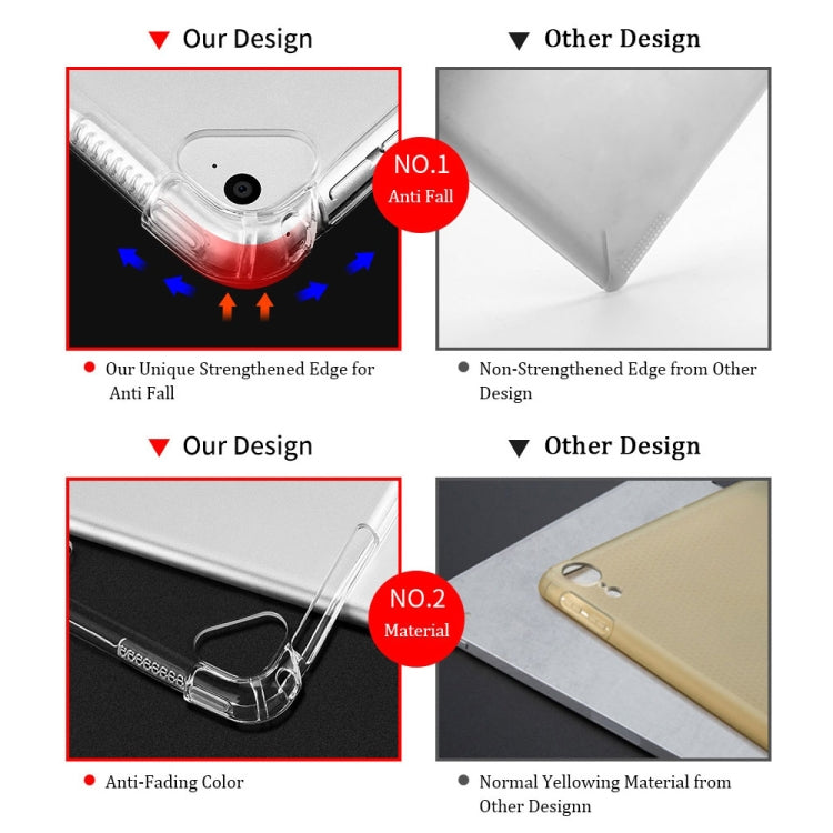 For iPad Pro 13 2024 Highly Transparent TPU Full Thicken Corners Shockproof Protective Case(Transparent) - iPad Pro 13 2024 Cases by PMC TechLife | Online Shopping South Africa | PMC TechLife | Buy Now Pay Later Mobicred