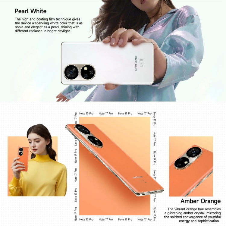 Ulefone Note 17 Pro, 12GB+256GB, Screen Fingerprint, 6.78 inch Android 13 MediaTek Helio G99 MTK6789 Octa Core, NFC, Network: 4G(Amber Orange) - Ulefone by Ulefone | Online Shopping South Africa | PMC Jewellery | Buy Now Pay Later Mobicred