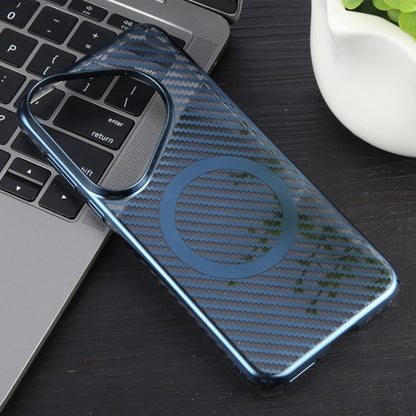 For Huawei Pura 70 6D Plated Carbon Fiber Clear Magsafe PC Phone Case(Dream Blue) - Huawei Cases by PMC Jewellery | Online Shopping South Africa | PMC Jewellery | Buy Now Pay Later Mobicred