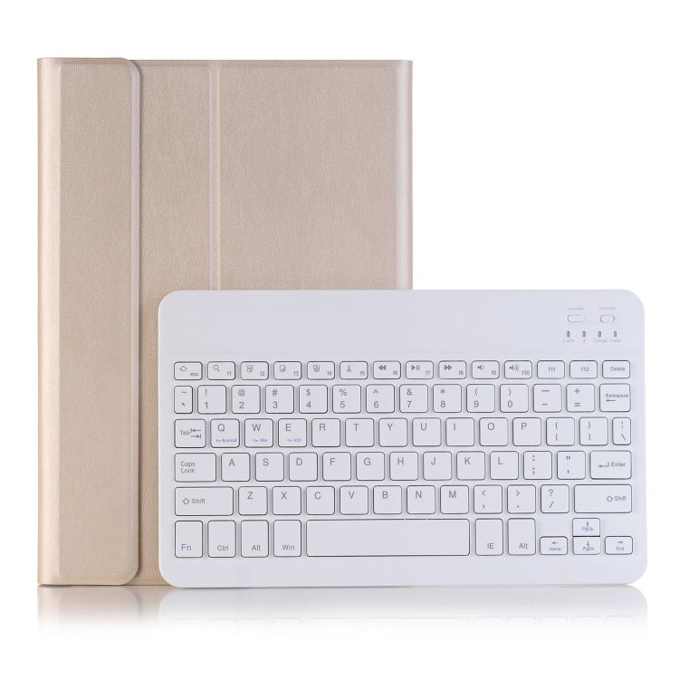 For iPad Pro 11 2024 A13B Lambskin Texture Bluetooth Touch Keyboard Leather Tablet Case with Pen Slot(Gold) - For iPad Pro by PMC TechLife | Online Shopping South Africa | PMC TechLife | Buy Now Pay Later Mobicred