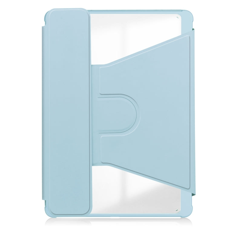 For iPad Air 11 2024 Transparent Rotation Smart Leather Tablet Case(Sky Blue) - iPad Air 11 2024 Cases by PMC TechLife | Online Shopping South Africa | PMC TechLife | Buy Now Pay Later Mobicred