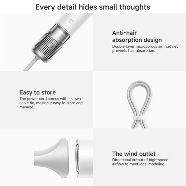 Xiaomi Mijia High Speed Hair Dryer H501,US Plug(White) - free shipping - PMC TechLife - Order now!