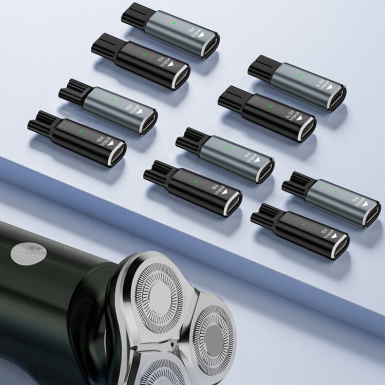 Shaver / Clipper Charging Adapter for Philips, Interface:Type-C to 5V Oval(Grey) - Accessories by PMC TechLife | Online Shopping South Africa | PMC TechLife | Buy Now Pay Later Mobicred