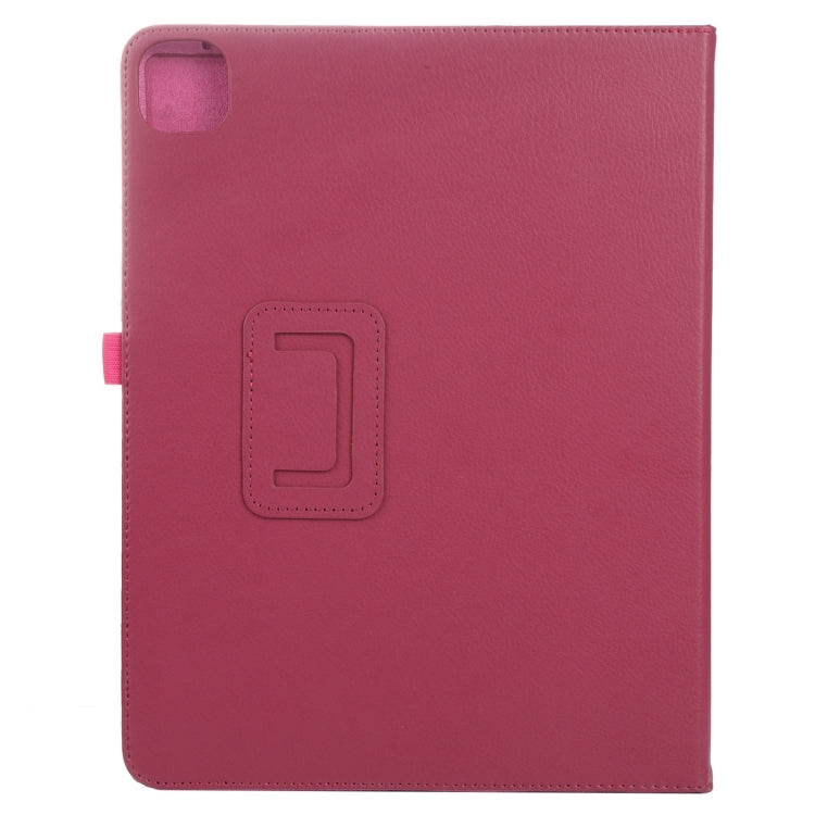 For iPad Pro 11 2024 Litchi Texture Solid Color Leather Tablet Case(Rose Red) - iPad Pro 11 2024 Cases by PMC TechLife | Online Shopping South Africa | PMC TechLife | Buy Now Pay Later Mobicred