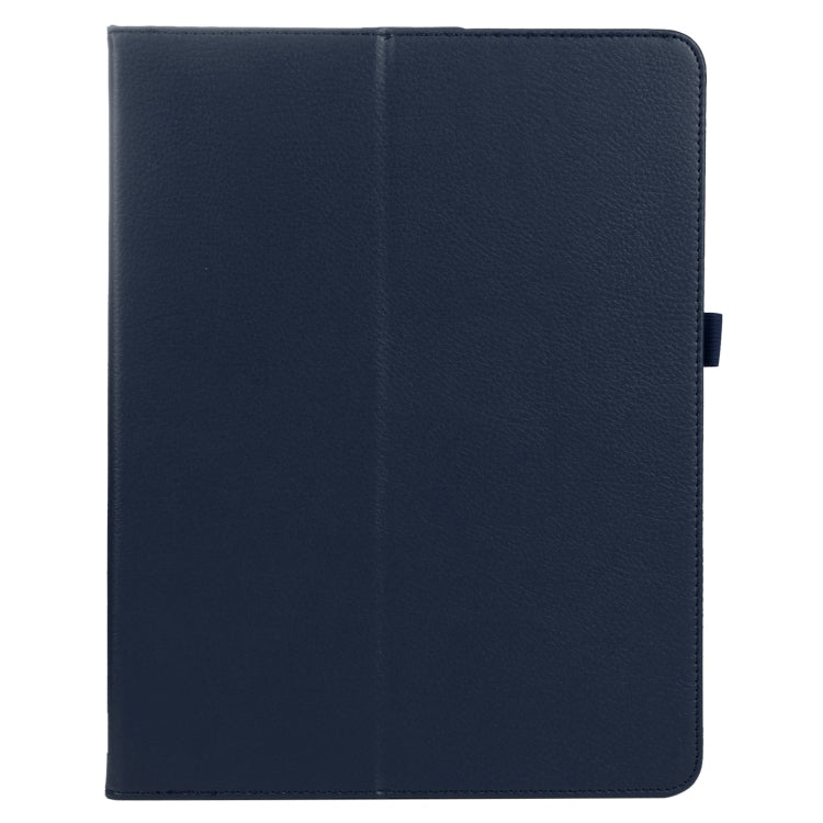 For iPad Pro 11 2024 Litchi Texture Solid Color Leather Tablet Case(Dark Blue) - iPad Pro 11 2024 Cases by PMC TechLife | Online Shopping South Africa | PMC TechLife | Buy Now Pay Later Mobicred