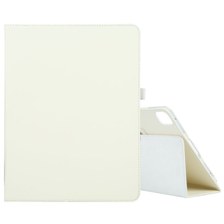 For iPad Pro 11 2024 Litchi Texture Solid Color Leather Tablet Case(White) - iPad Pro 11 2024 Cases by PMC TechLife | Online Shopping South Africa | PMC TechLife | Buy Now Pay Later Mobicred