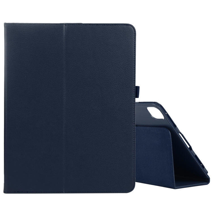 For iPad Pro 13 2024 Litchi Texture Solid Color Leather Tablet Case(Dark Blue) - iPad Pro 13 2024 Cases by PMC TechLife | Online Shopping South Africa | PMC TechLife | Buy Now Pay Later Mobicred