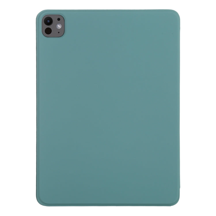 For iPad Pro 11 2024 Double-sided Clip Non-buckle Magnetic PU Smart Tablet Case(Green) - iPad Pro 11 2024 Cases by PMC TechLife | Online Shopping South Africa | PMC TechLife | Buy Now Pay Later Mobicred