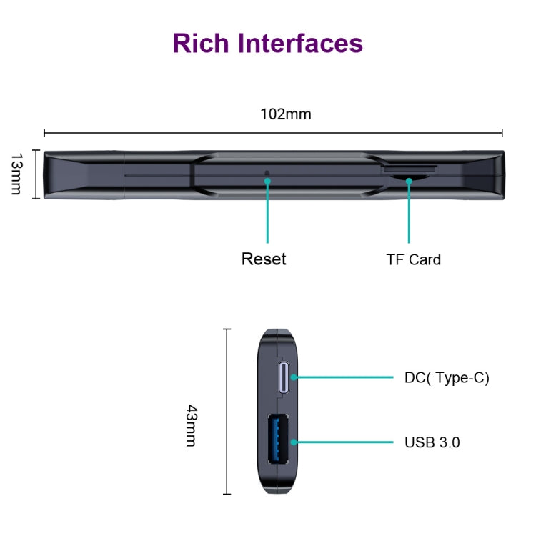 HK1 RBOX D8 RK3528 Android 13.0 Quad Core 8K HD Wifi6 Bluetooth TV Stick, RAM:4GB+32GB(EU Plug) - Android TV Sticks by PMC Jewellery | Online Shopping South Africa | PMC Jewellery | Buy Now Pay Later Mobicred