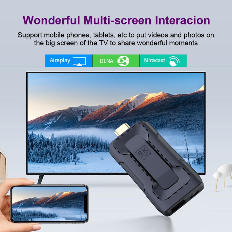 HK1 RBOX D8 RK3528 Android 13.0 Quad Core 8K HD Wifi6 Bluetooth TV Stick, RAM:4GB+32GB(EU Plug) - Android TV Sticks by PMC Jewellery | Online Shopping South Africa | PMC Jewellery | Buy Now Pay Later Mobicred