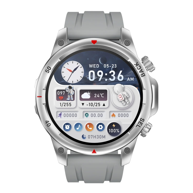 DK68 1.53 inch IP67 BT 5.0 Fitness Sport Smart Watch, Support LED Flashlight / Bluetooth Call / Sleep / Blood Oxygen / Heart Rate / Blood Pressure Health Monitor(Silver) - Smart Watches by PMC Jewellery | Online Shopping South Africa | PMC Jewellery | Buy Now Pay Later Mobicred