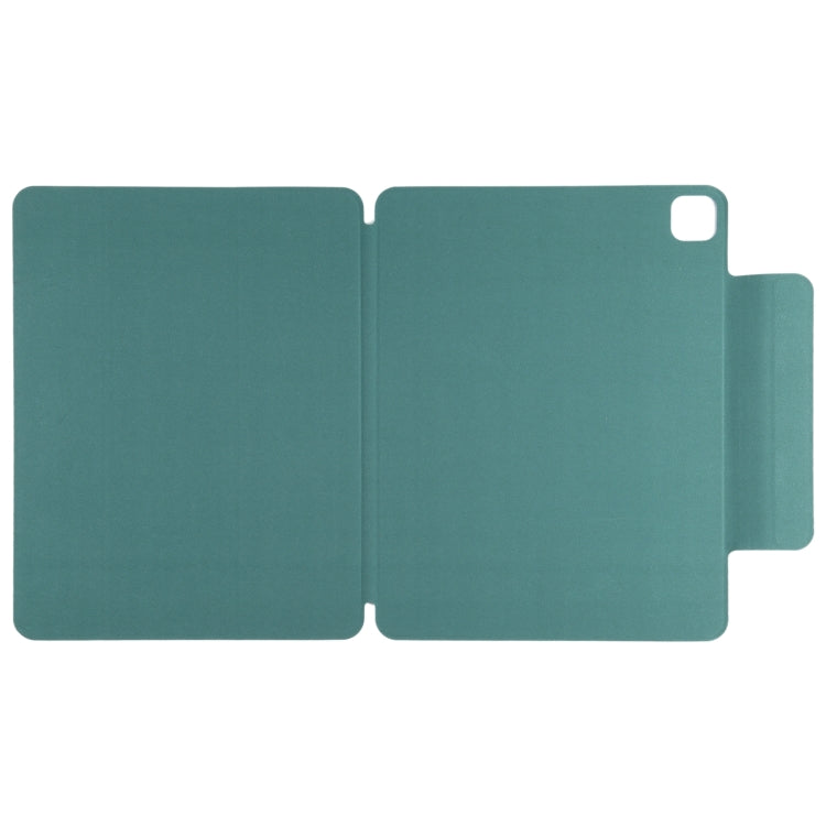 For iPad Pro 13 2024 Double-sided Clip Fixed Buckle Magnetic PU Leather Smart Tablet Case(Green) - iPad Pro 13 2024 Cases by PMC TechLife | Online Shopping South Africa | PMC TechLife | Buy Now Pay Later Mobicred