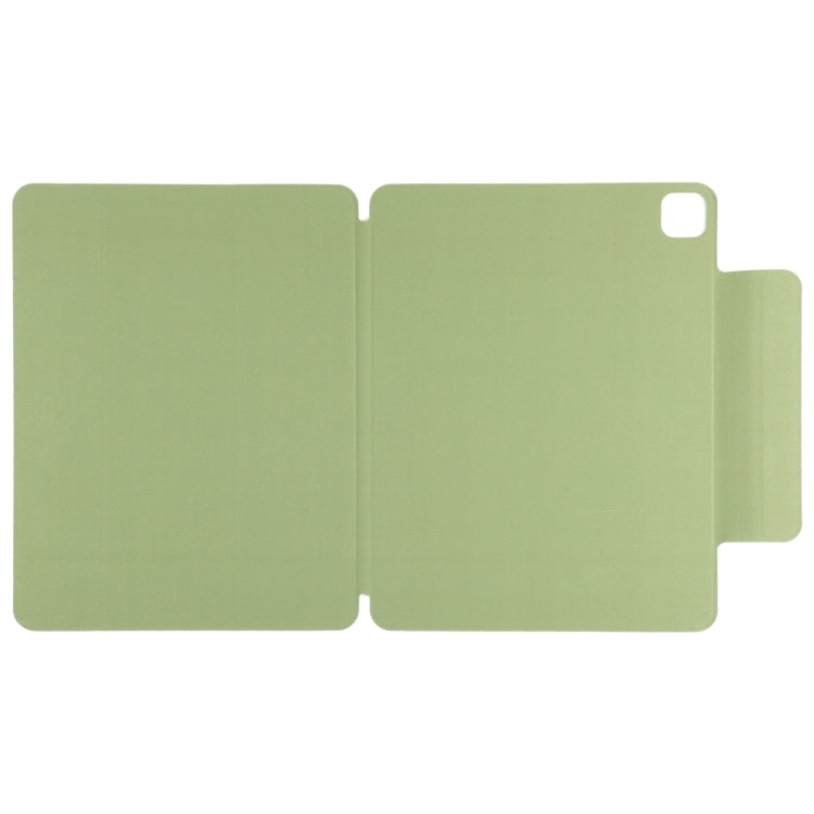 For iPad Pro 13 2024 Double-sided Clip Fixed Buckle Magnetic PU Leather Smart Tablet Case(Grass Green) - iPad Pro 13 2024 Cases by PMC TechLife | Online Shopping South Africa | PMC TechLife | Buy Now Pay Later Mobicred