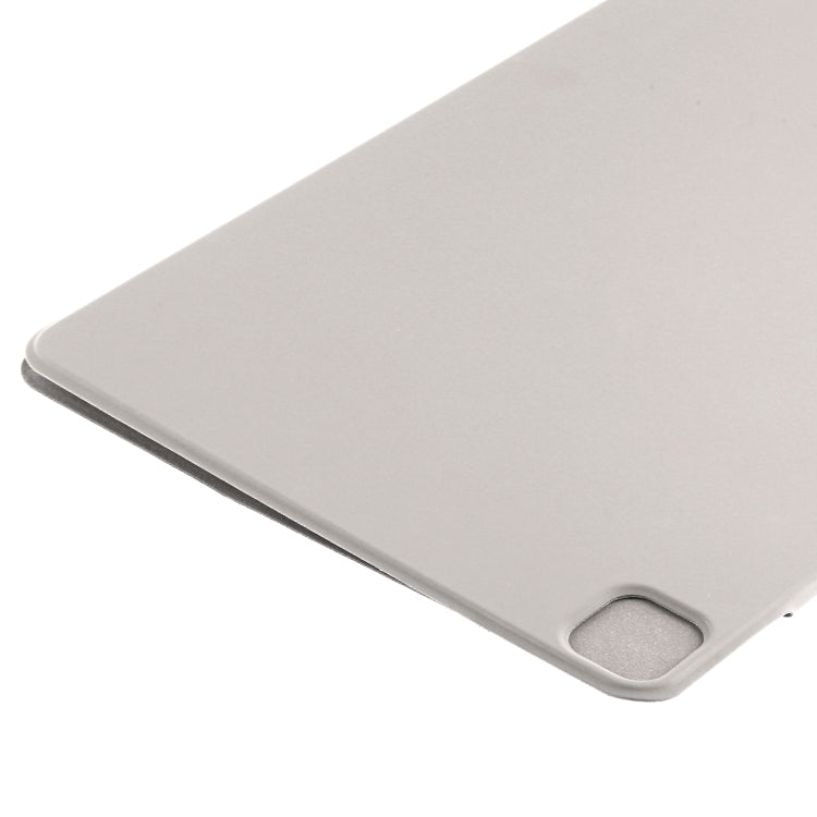 For iPad Pro 13 2024 Double-sided Clip Fixed Buckle Magnetic PU Leather Smart Tablet Case(Grey) - iPad Pro 13 2024 Cases by PMC TechLife | Online Shopping South Africa | PMC TechLife | Buy Now Pay Later Mobicred