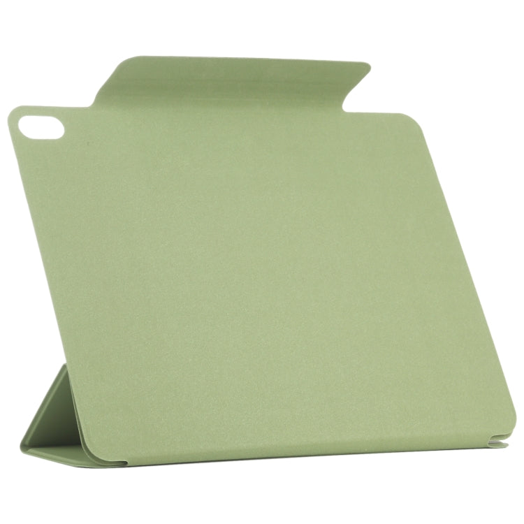 For iPad Air 13 2025 / 2024 Double-sided Clip Fixed Buckle Magnetic PU Leather Smart Tablet Case(Grass Green) - iPad Air 13 2025 / 2024 Cases by PMC TechLife | Online Shopping South Africa | PMC TechLife | Buy Now Pay Later Mobicred