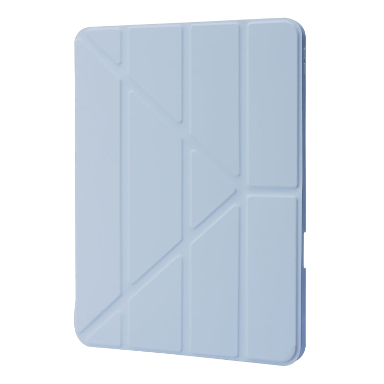For iPad Pro 11 2024 Deformation Transparent Acrylic Leather Tablet Case(Light Blue) - free shipping - PMC TechLife - Order now!