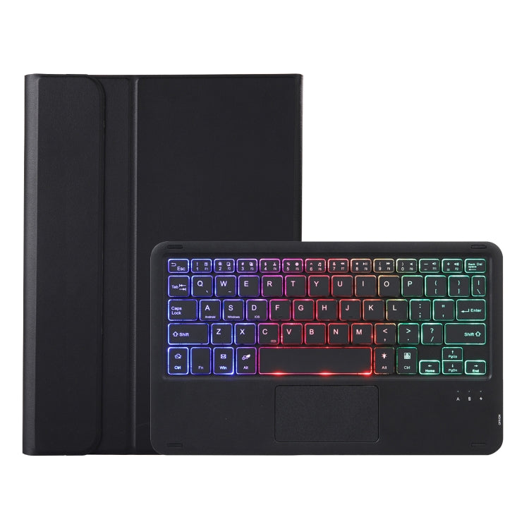 For iPad Pro 11 2024 A13B-AS Lambskin Texture Backlight Bluetooth Touch Keyboard Leather Tablet Case with Pen Slot(Black) - For iPad Pro by PMC TechLife | Online Shopping South Africa | PMC TechLife | Buy Now Pay Later Mobicred