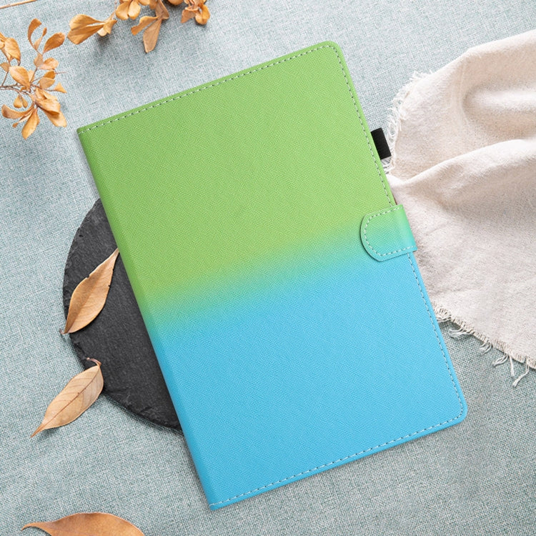 For iPad Pro 11 2024 Stitching Gradient Smart Leather Tablet Case(Green Blue) - iPad Pro 11 2024 Cases by PMC TechLife | Online Shopping South Africa | PMC TechLife | Buy Now Pay Later Mobicred