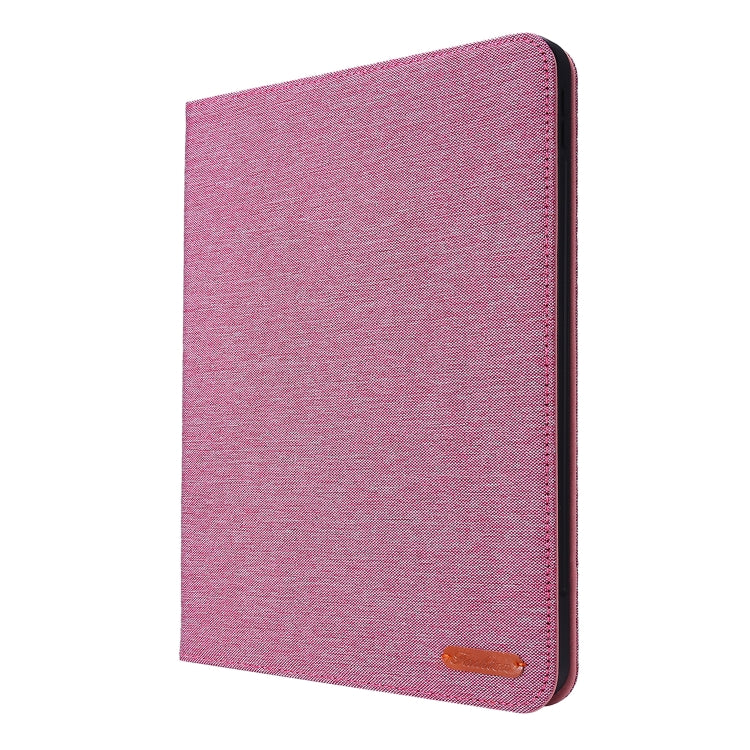 For iPad Pro 11 2024 Fabric Leather Tablet Case(Rose Red) - iPad Pro 11 2024 Cases by PMC TechLife | Online Shopping South Africa | PMC TechLife | Buy Now Pay Later Mobicred