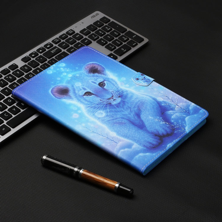 For iPad Pro 11 2024 Coloured Drawing Stitching Smart Leather Tablet Case(Little Tiger) - iPad Pro 11 2024 Cases by PMC TechLife | Online Shopping South Africa | PMC TechLife | Buy Now Pay Later Mobicred