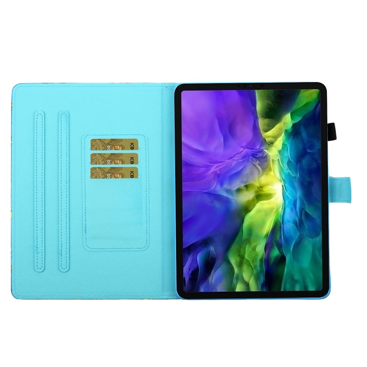 For iPad Pro 11 2024 Coloured Drawing Stitching Smart Leather Tablet Case(Moon Tiger) - iPad Pro 11 2024 Cases by PMC TechLife | Online Shopping South Africa | PMC TechLife | Buy Now Pay Later Mobicred