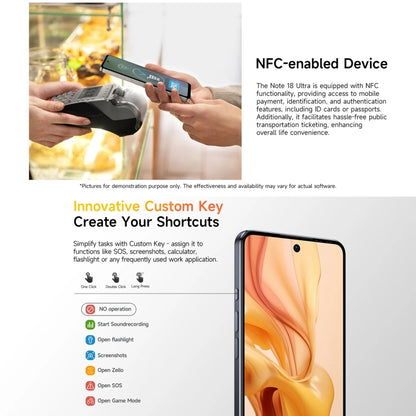 Ulefone Note 18 Ultra, 6GB+256GB, Side Fingerprint, 6.78 inch Android 13 MediaTek Dimensity 720 5G MT6853 Octa Core 2.0GHz, NFC, Network: 5G(Moonlit White) - Ulefone by Ulefone | Online Shopping South Africa | PMC Jewellery | Buy Now Pay Later Mobicred