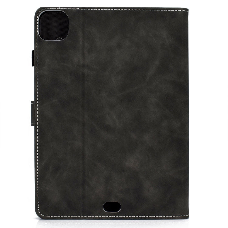 For iPad Pro 11 2024 Cowhide Texture Tablet Leather Smart Case(Grey) - iPad Pro 11 2024 Cases by PMC TechLife | Online Shopping South Africa | PMC TechLife | Buy Now Pay Later Mobicred