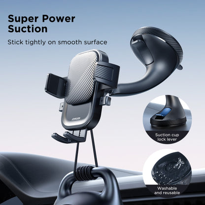 JOYROOM JR-OK6 Car Windshield Phone Holder(Black) - Car Holders by JOYROOM | Online Shopping South Africa | PMC Jewellery | Buy Now Pay Later Mobicred