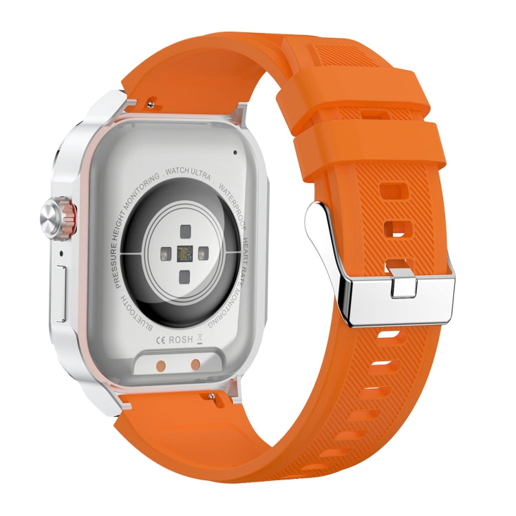 G40S 2.06 inch IP67 BT5.2 Sport Smart Watch, Support Bluetooth Call / Sleep / Blood Oxygen / Heart Rate / Blood Pressure Health Monitor(Orange) - Smart Watches by PMC Jewellery | Online Shopping South Africa | PMC Jewellery | Buy Now Pay Later Mobicred