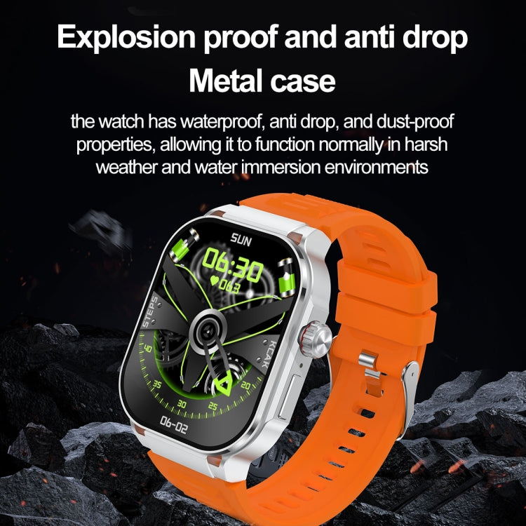 G40S 2.06 inch IP67 BT5.2 Sport Smart Watch, Support Bluetooth Call / Sleep / Blood Oxygen / Heart Rate / Blood Pressure Health Monitor(Grey) - Smart Watches by PMC Jewellery | Online Shopping South Africa | PMC Jewellery | Buy Now Pay Later Mobicred