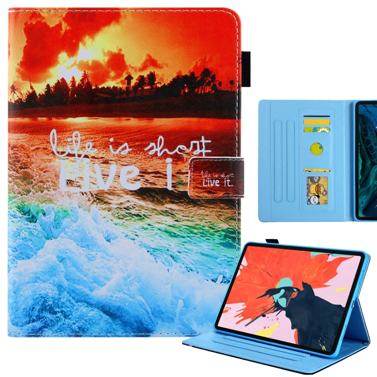For iPad Pro 11 2024 Colored Drawing Leather Smart Tablet Case(Sunset) - iPad Pro 11 2024 Cases by PMC TechLife | Online Shopping South Africa | PMC TechLife | Buy Now Pay Later Mobicred