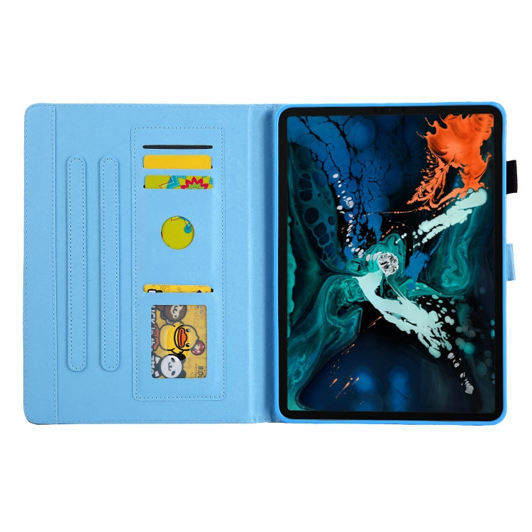 For iPad Pro 11 2024 Colored Drawing Leather Smart Tablet Case(Red Flower Pink Butterfly) - iPad Pro 11 2024 Cases by PMC TechLife | Online Shopping South Africa | PMC TechLife | Buy Now Pay Later Mobicred