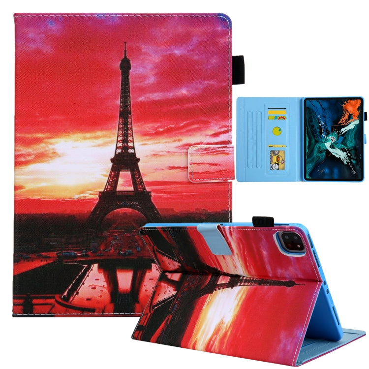 For iPad Pro 11 2024 Colored Drawing Leather Smart Tablet Case(Evening Tower) - free shipping - PMC TechLife - Order now!