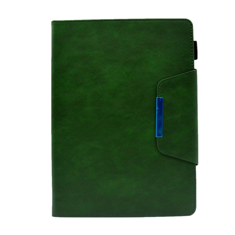 For iPad Pro 11 2024 Suede Cross Texture Magnetic Clasp Leather Smart Tablet Case(Green) - iPad Pro 11 2024 Cases by PMC TechLife | Online Shopping South Africa | PMC TechLife | Buy Now Pay Later Mobicred