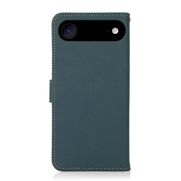 For iPhone 17 Air KHAZNEH Custer Genuine Leather RFID Phone Case(Green) - free shipping - PMc TechLife - Order now!