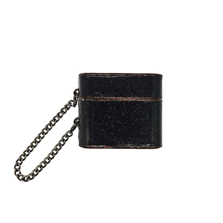 For AirPods 3 Cylindrical Glitter Leather Texture Bluetooth Earphone Protective Case(Black) - free shipping - PMC Jewellery - Order now!
