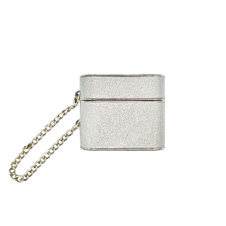 For AirPods 3 Cylindrical Glitter Leather Texture Bluetooth Earphone Protective Case(Silver) - For AirPods 3 by PMC Jewellery | Online Shopping South Africa | PMC Jewellery | Buy Now Pay Later Mobicred