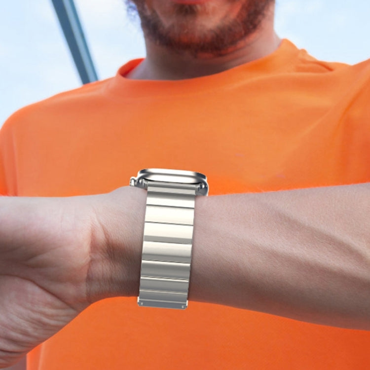 22mm One-Bead Magnetic Buckle Titanium Metal Watch Band(Black) - 22mm Bands by PMc TechLife | Online Shopping South Africa | PMc TechLife | Buy Now Pay Later Mobicred