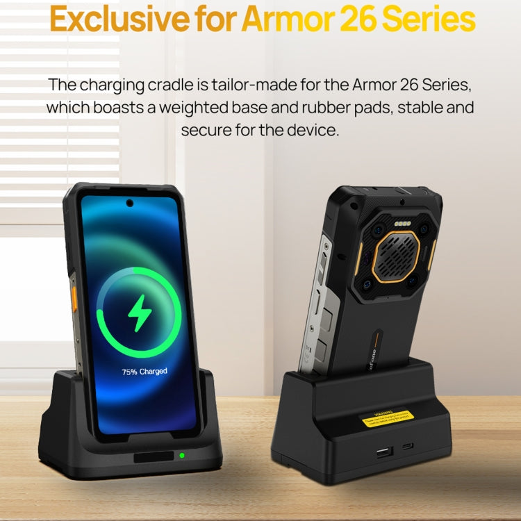 Ulefone UAS22 33W Desk Charging Dock For Armor 26 Ultra - Dock Charger by Ulefone | Online Shopping South Africa | PMC Jewellery | Buy Now Pay Later Mobicred