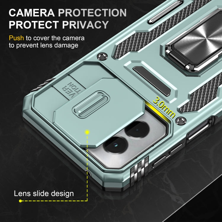 For Motorola Moto G Power 2024 Armor PC + TPU Camera Shield Phone Case(Alpine Green) - Motorola Cases by PMC Jewellery | Online Shopping South Africa | PMC Jewellery | Buy Now Pay Later Mobicred