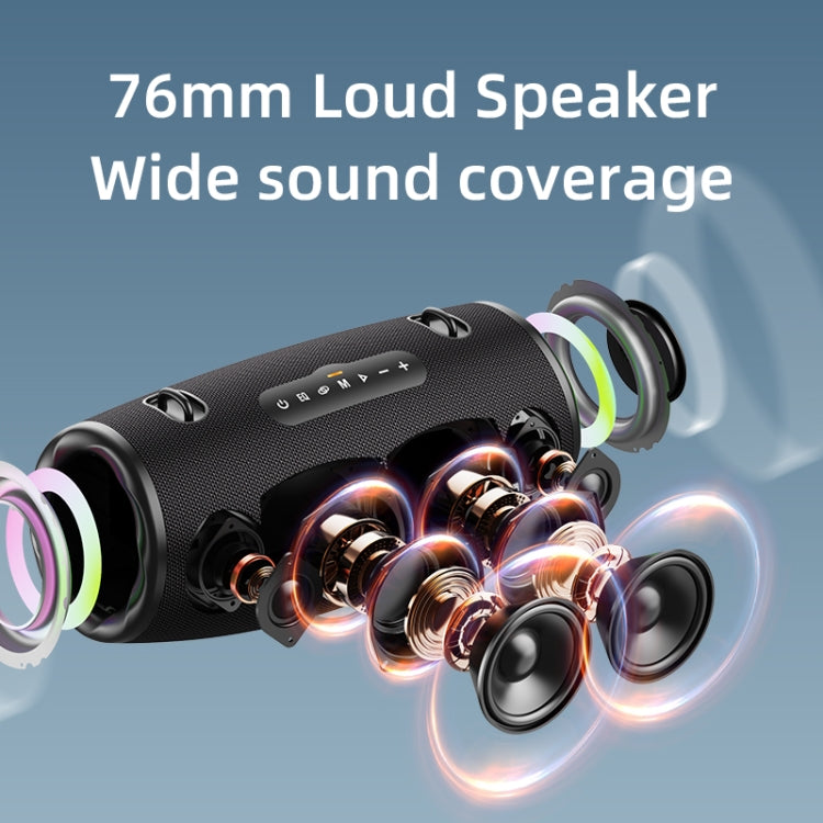 Zealot S87 80W Portable Outdoor Bluetooth Speaker with RGB Light(Blue) - free shipping - PMC Jewellery - Order now!