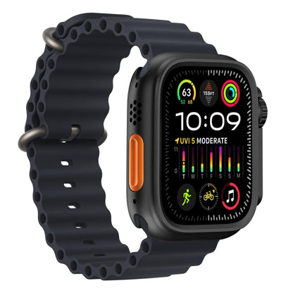 For Apple Watch Series 9 / 8 / 7 45mm Change to Ultra 49mm Alloy Watch Case(Black) - Watch Cases by PMC Jewellery | Online Shopping South Africa | PMC Jewellery | Buy Now Pay Later Mobicred