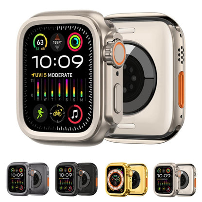 For Apple Watch Series 9 / 8 / 7 45mm Change to Ultra 49mm Alloy Watch Case(Titanium Color) - Watch Cases by PMC Jewellery | Online Shopping South Africa | PMC Jewellery | Buy Now Pay Later Mobicred