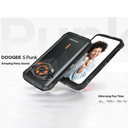 DOOGEE S PUNK Rugged Phone, 6GB+256GB, 6.58 inch Android 14 Spreadtrum T606 Octa Core, Network: 4G, OTG, NFC(Black) - DOOGEE by DOOGEE | Online Shopping South Africa | PMC Jewellery | Buy Now Pay Later Mobicred