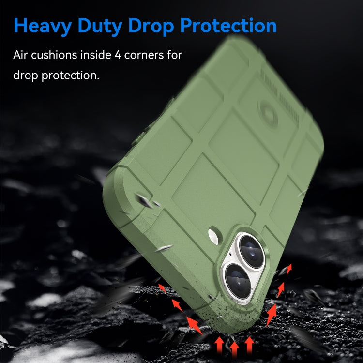 For iPhone 16 Plus Full Coverage Shockproof TPU Phone Case(Green) - iPhone 16 Plus Cases by PMC Jewellery | Online Shopping South Africa | PMC Jewellery | Buy Now Pay Later Mobicred